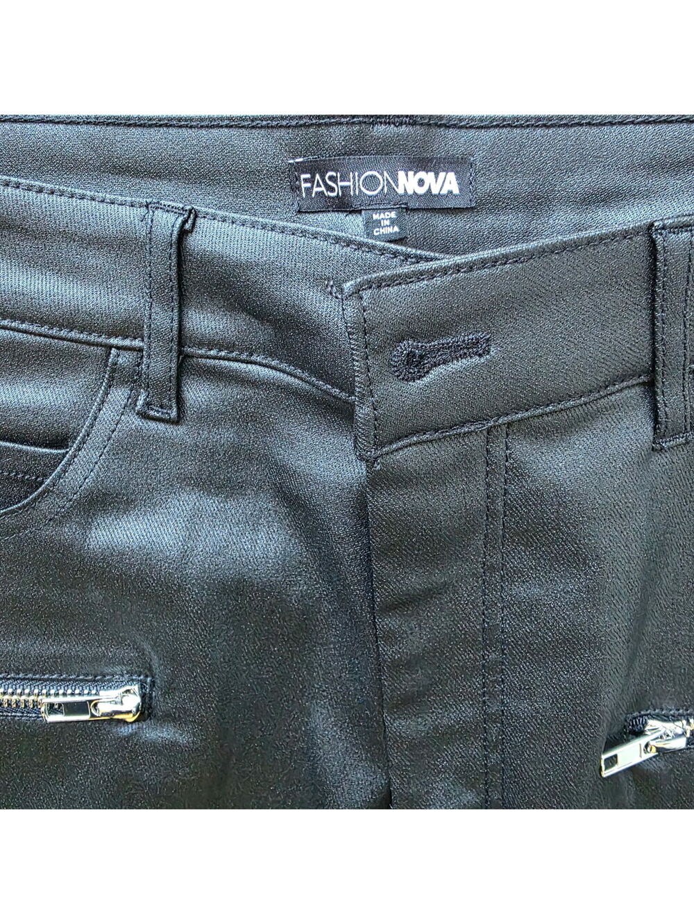 Fashion Nova Women’s Large faux leather pants - Picture 3 of 4